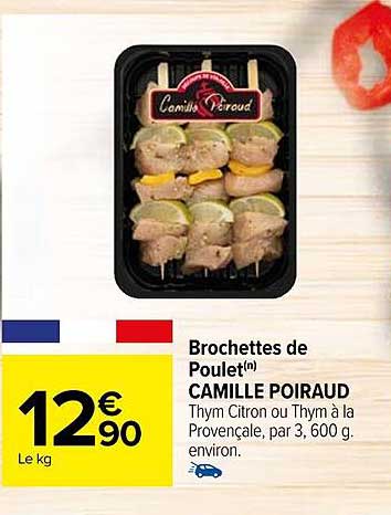 brochettes de poulet camille poiraud