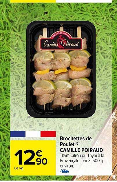 brochettes de poulet camille poiraud