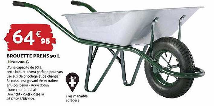 brouette prems 90l