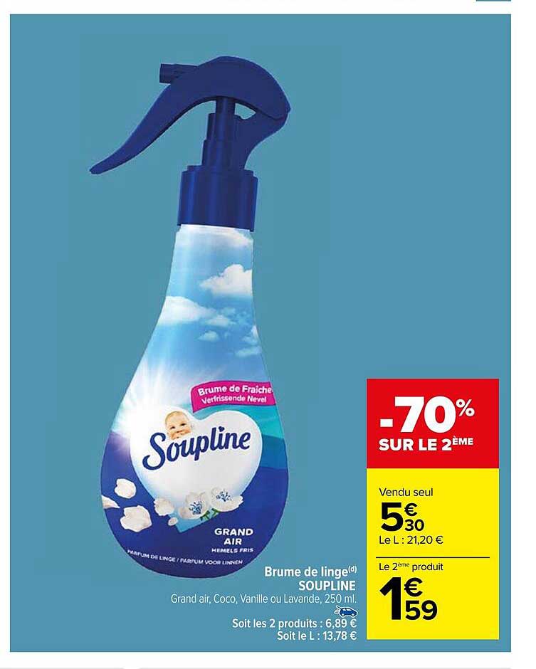 brume de linge soupline