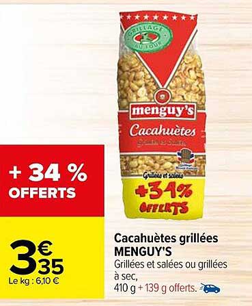 Cacahuètes Grillées Menguy's