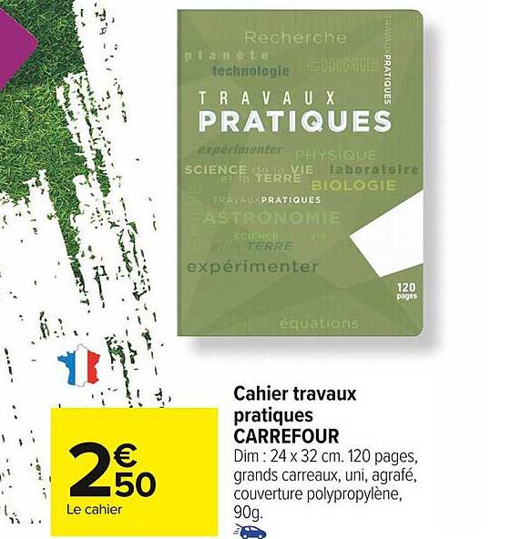 cahier travaux pratiques carrefour