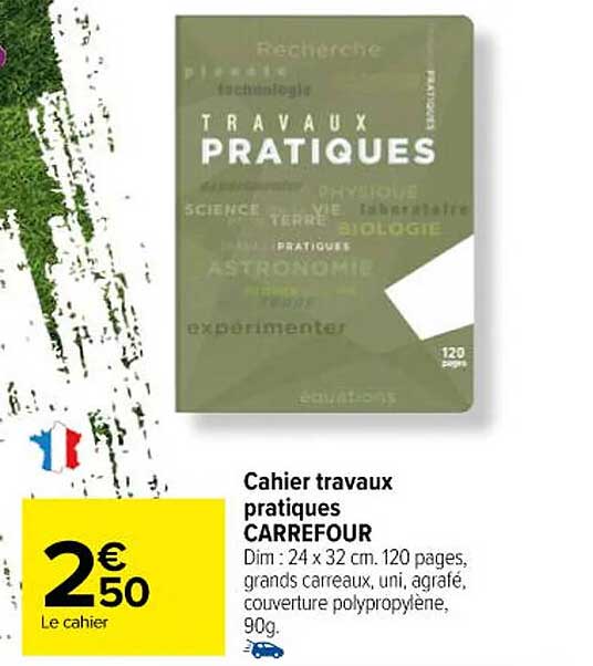 cahier travaux pratiques carrefour