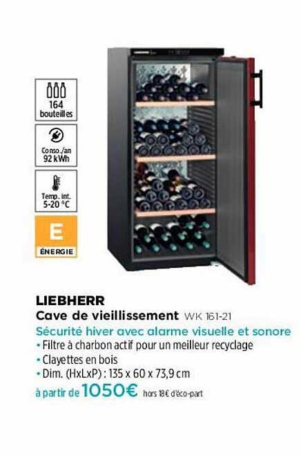 cave de vieillissement liebherr