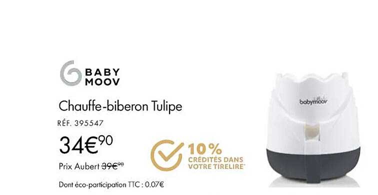 Chauffe-biberon Tulipe Baby Moov