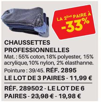 chaussettes professionnelles