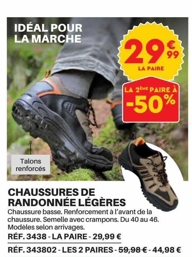 chaussures de randonnée légères