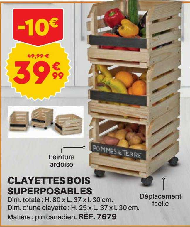 Clayettes Bois Superposables