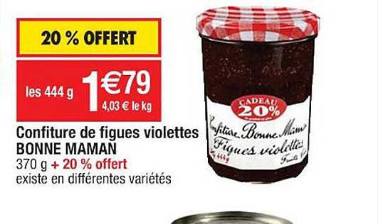 confiture de figues violettes bonne maman