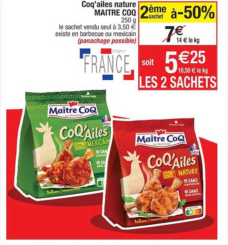 coq'ailes nature maître coq