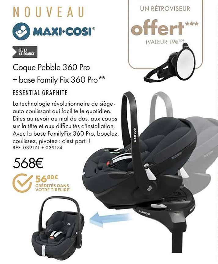 coque pebble 360 pro + base family fix 360 pro