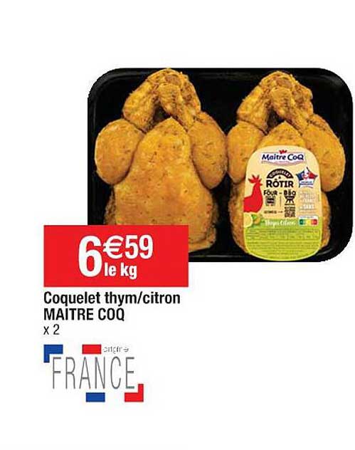 coquelet thym/citron maître coq