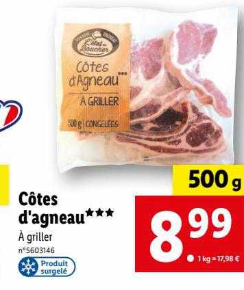 Côtes D'agneau***