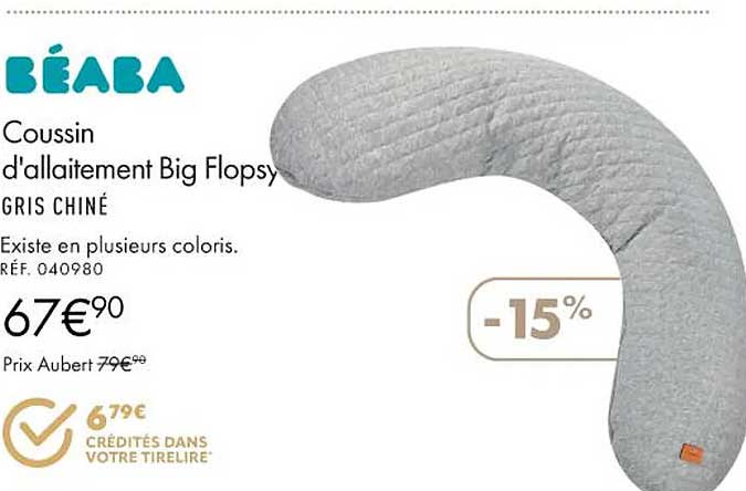 coussin d'allaitement big flopsy béaba