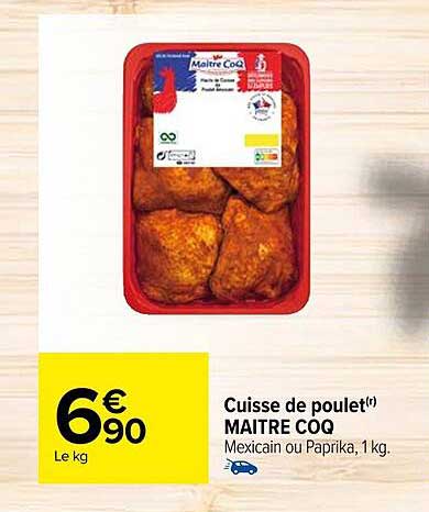 cuisse de poulet maître coq