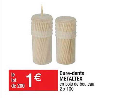 cure-dents metaltex