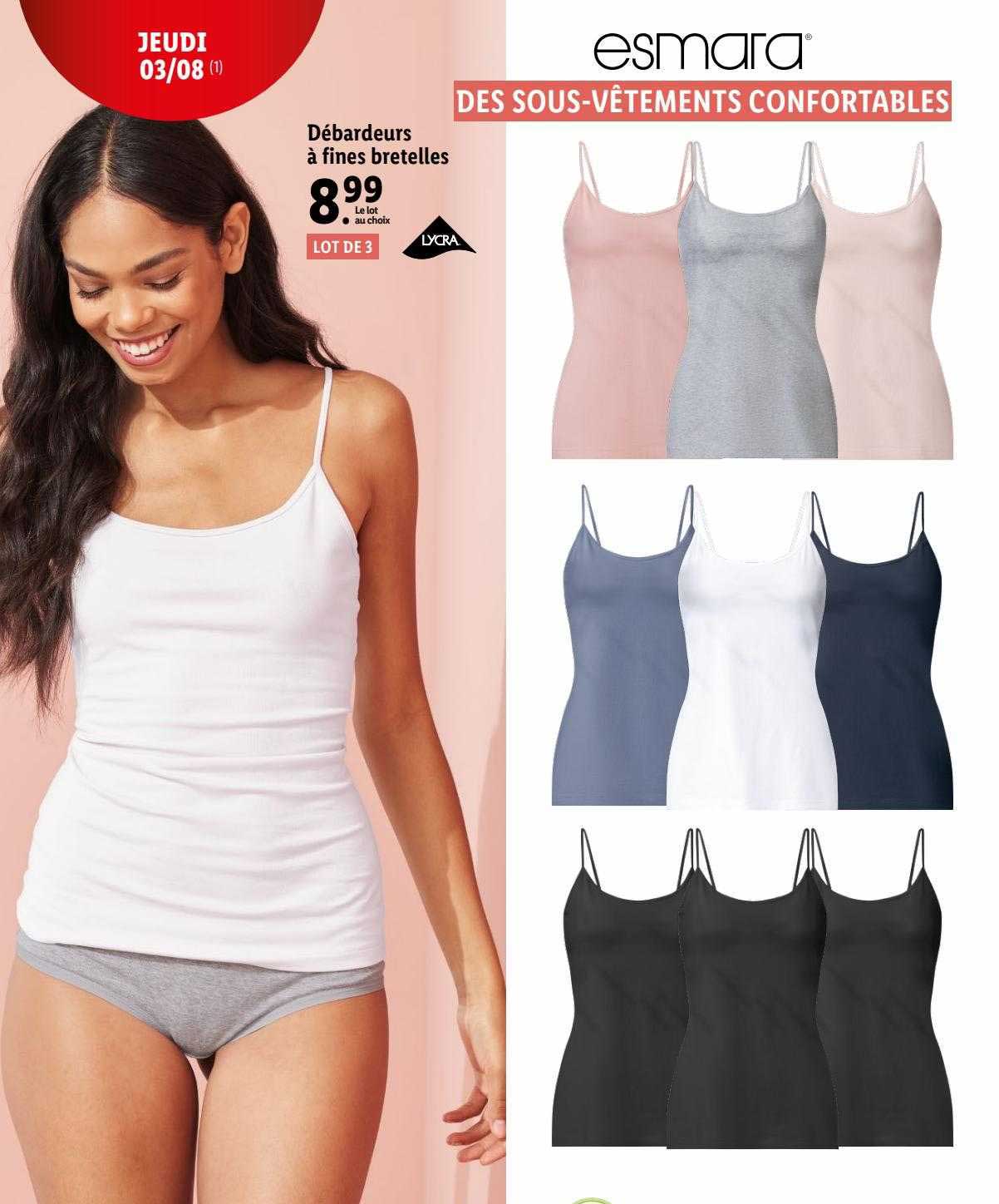 Débardeurs à Fines Bretelles Esmara