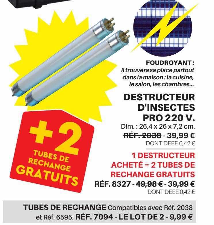 destructeur d'insectes pro 220v