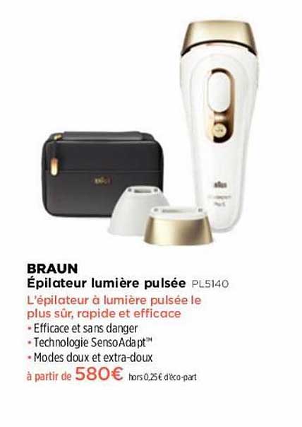 épilateur lumière pulsée braun