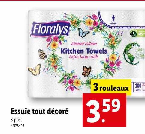 Essuie Tout Décoré Floralys
