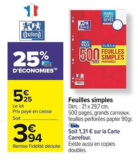 Feuilles Simples Oxford