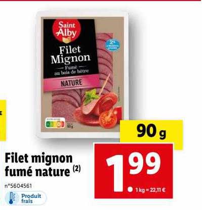 filet mignon fumé nature saint alby