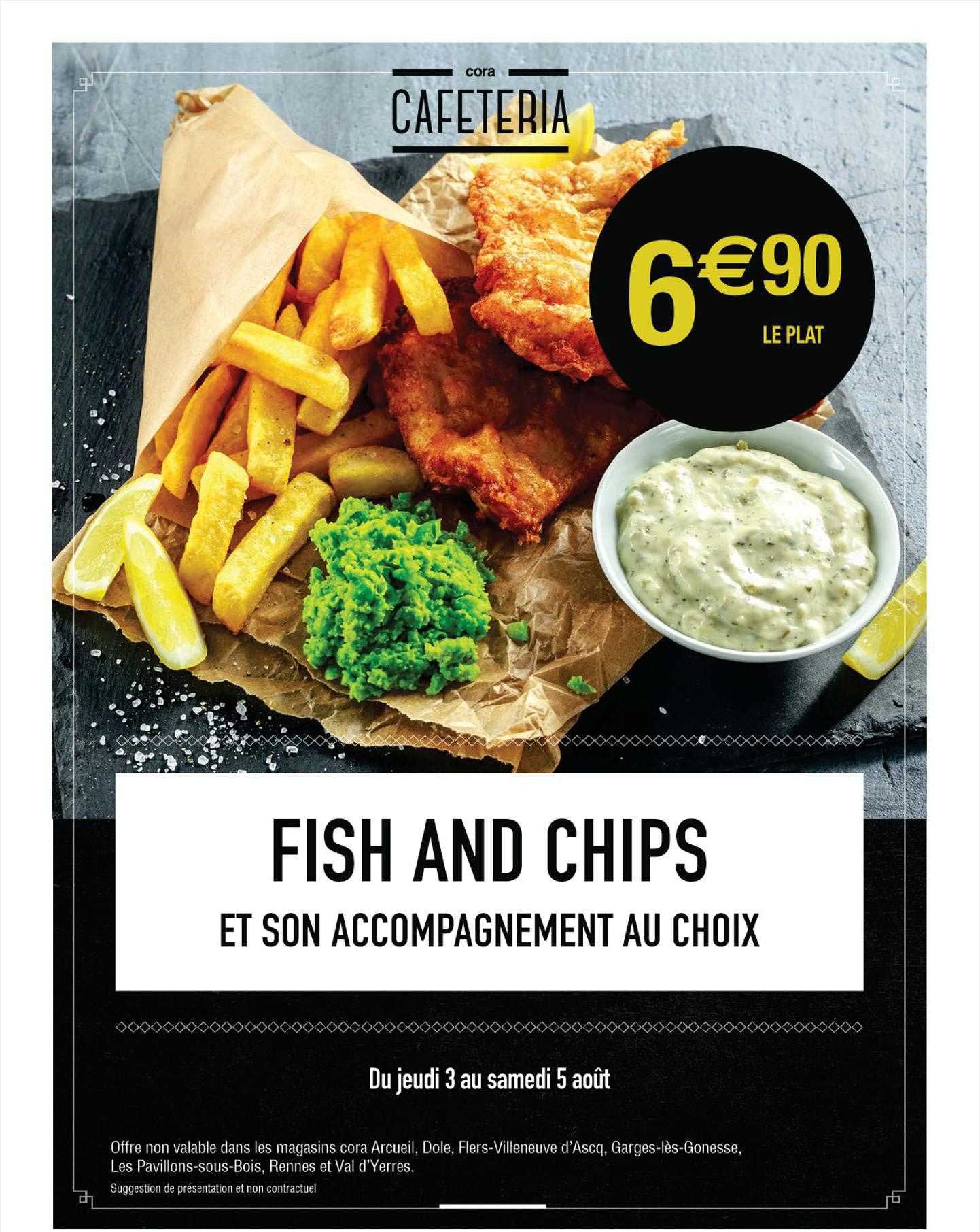 fish and chips et son accompagnement