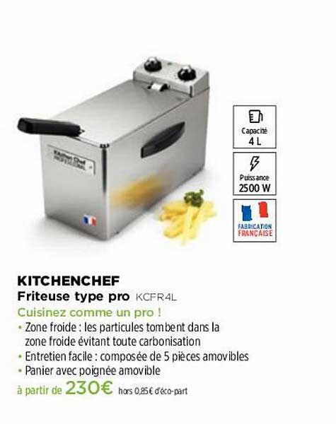 friteuse type pro kitchenchef