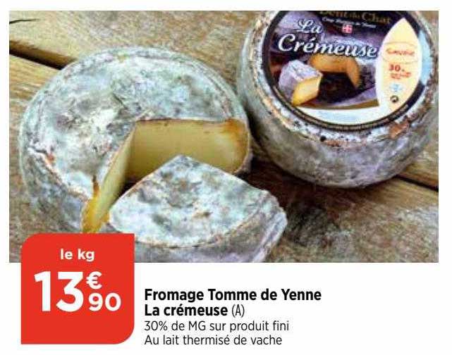 fromage tomme de yenne la crémeuse