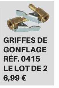 griffes de gonflage