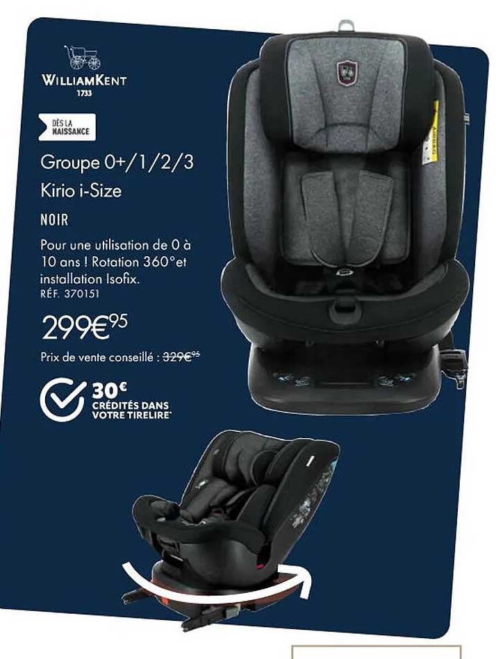 groupe 0+/1/2/3 kirio i-size