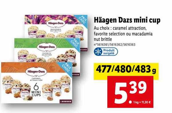 häagen dazs mini cup