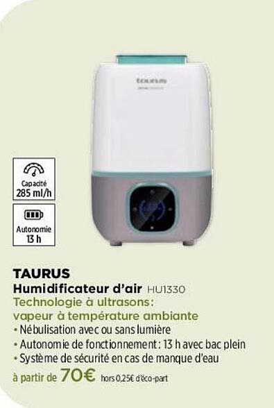 humidificateur d'air taurus
