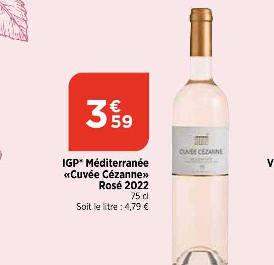 igp méditerranée «cuvée cézanne» rosé 2022