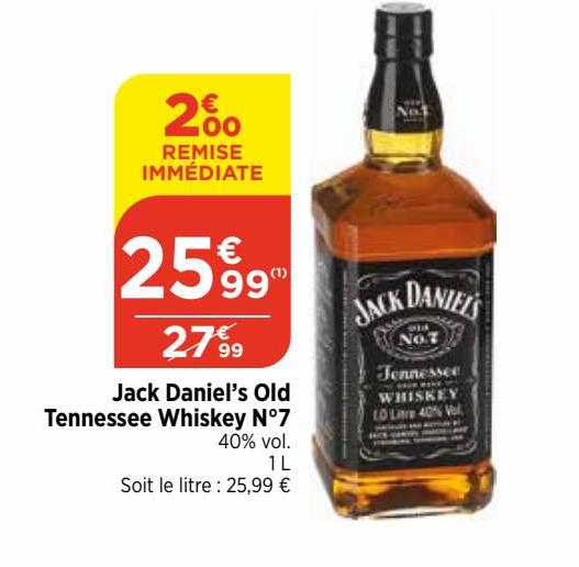 jack daniel's old tennessee whiskey n°7