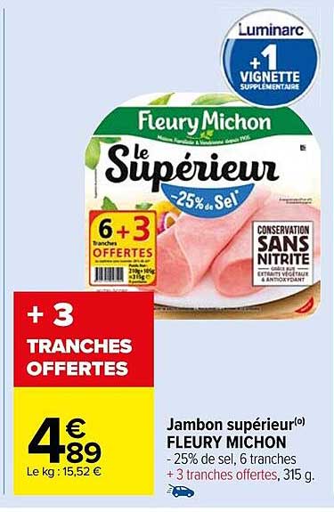 jambon supérieur fleury michon