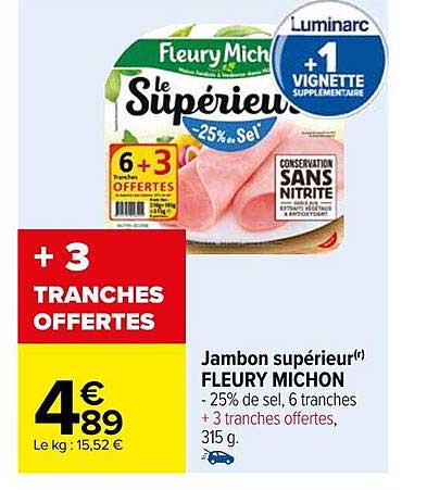 jambon supérieur fleury michon