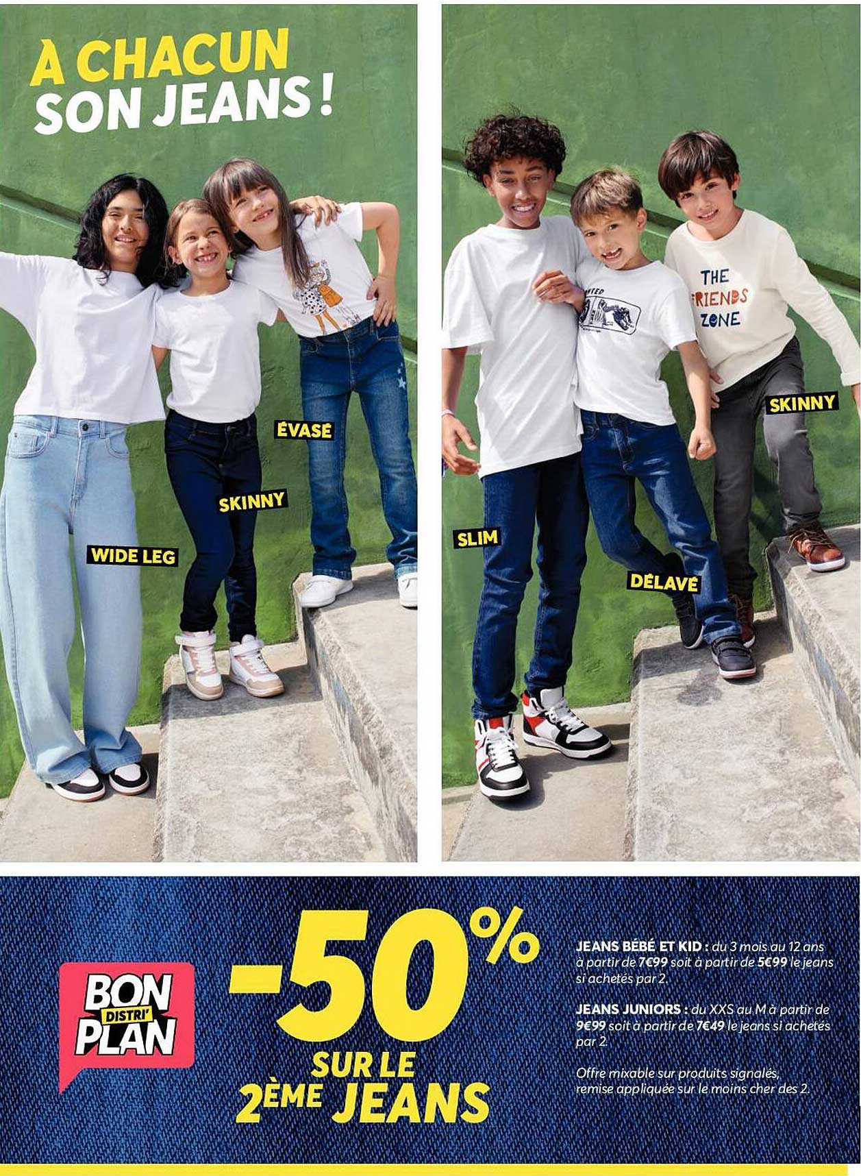 jeans bébé et kid, jeans juniors