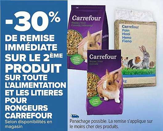 l'alimentation et les litières pour rongeurs carrefour