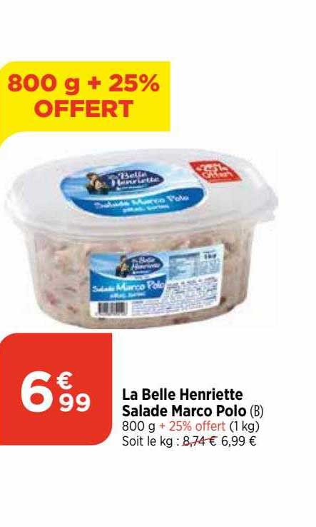la belle henriette salade marco polo