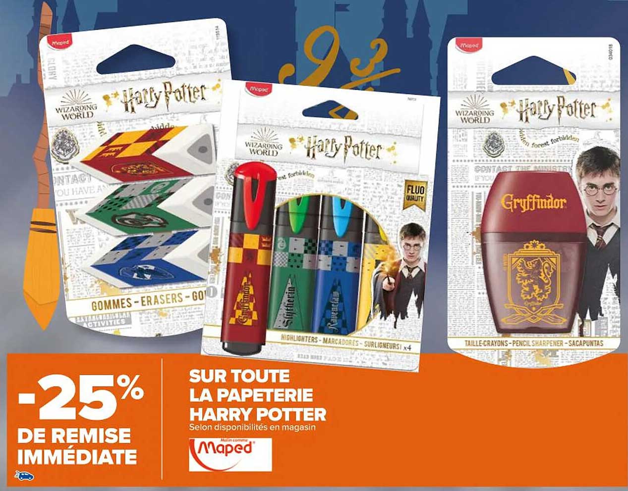 la papeterie harry potter maped