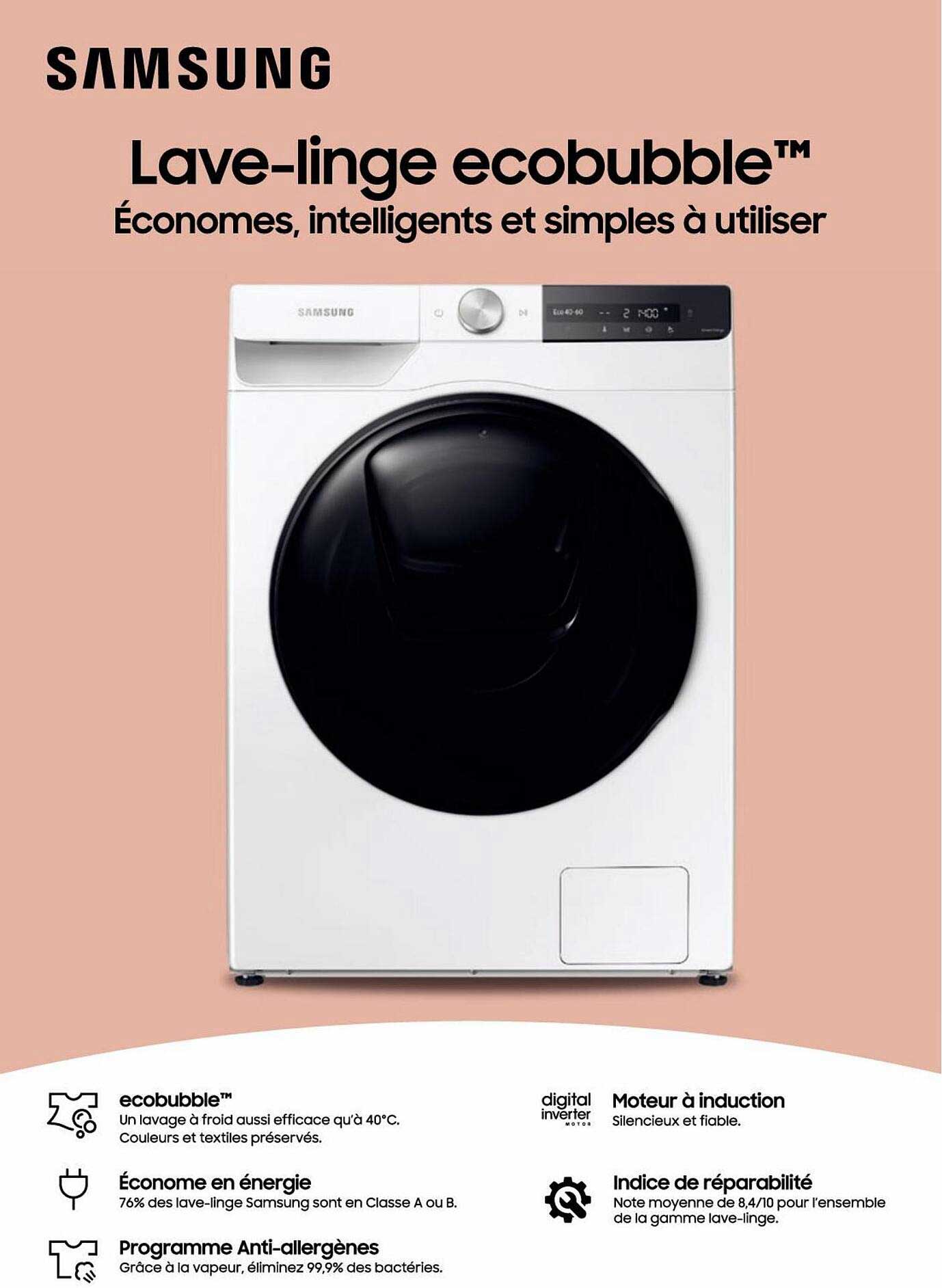 lave-linge ecobubble samsung