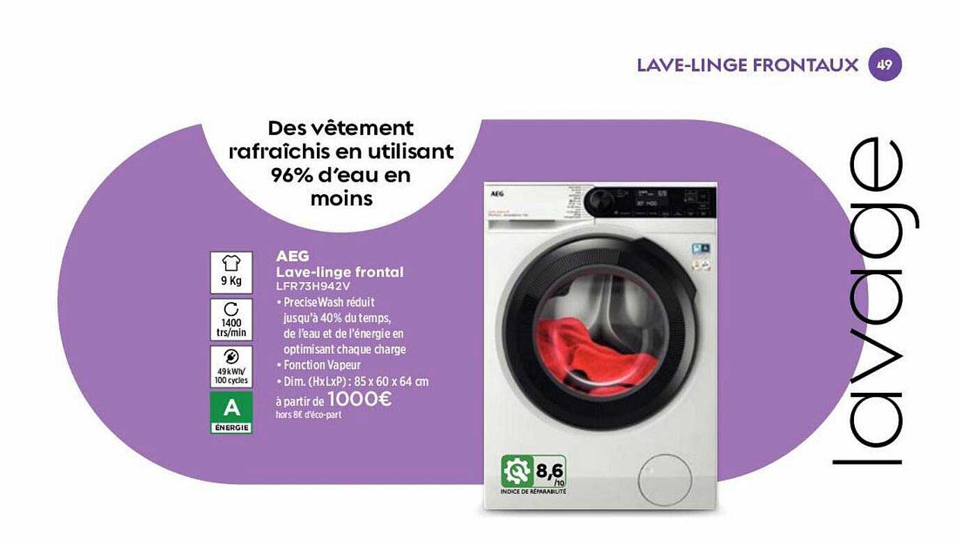 lave-linge frontal aeg