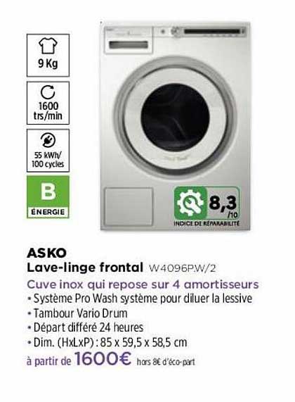 lave-linge frontal asko