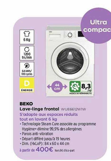 lave-linge frontal beko