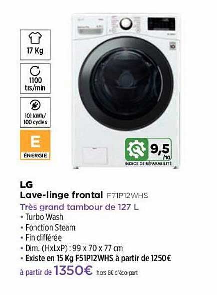 Lave-linge Frontal Lg