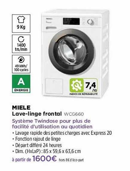 lave-linge frontal miele