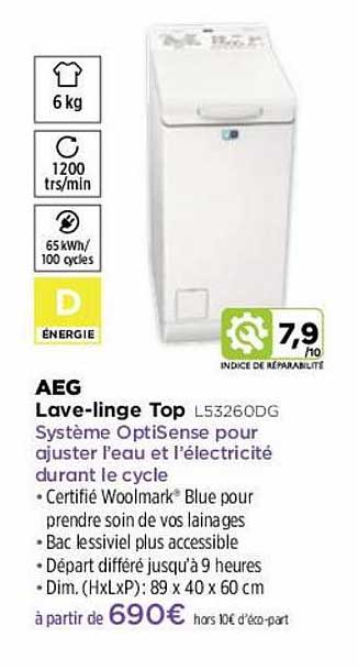 lave-linge top aeg