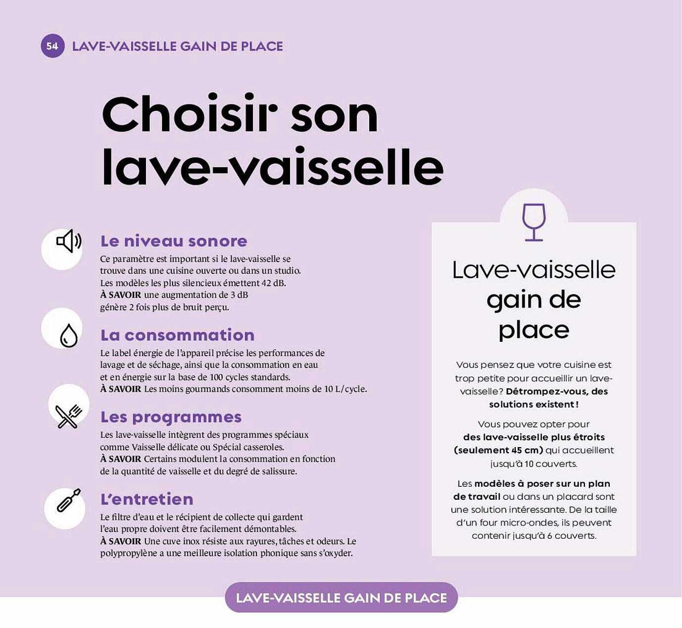 lave-vaisselle gain de place