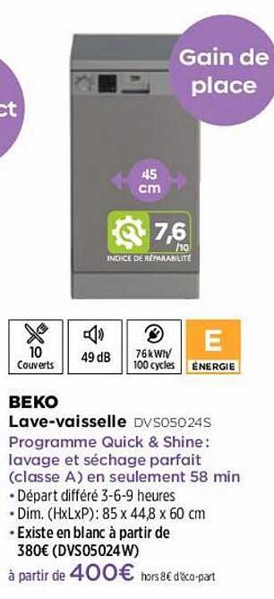 lave-vaisselle beko